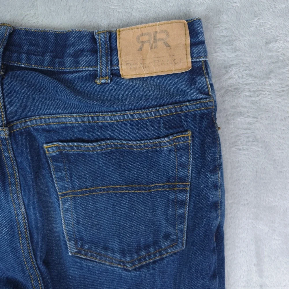 Real Ranch Premium Jeans Mens 33x36‎ Blue Cotton Denim Straight Leg Workwear